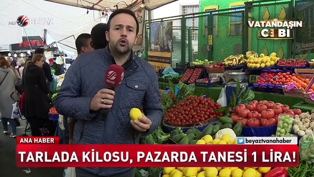 Tarlada kilosu, pazarda tanesi 1 lira!