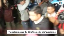 Detained CBI officers released by Kolkata police after brief questioning
