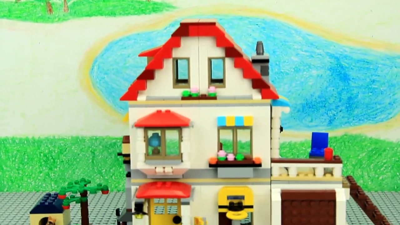 Dirty Car drives to the Car Wash Lego for children by kids video official