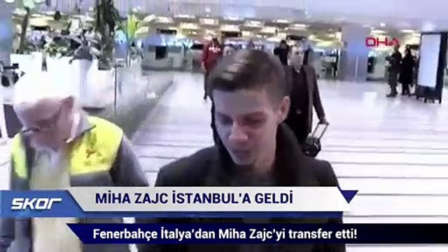 Fenerbahçe'nin yeni transferi Miha Zajc İstanbul'da