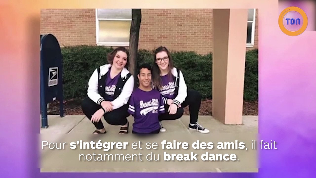 Né sans bras ni jambes, il devient danseur de break dance pour s’intégrer et se faire des amis !