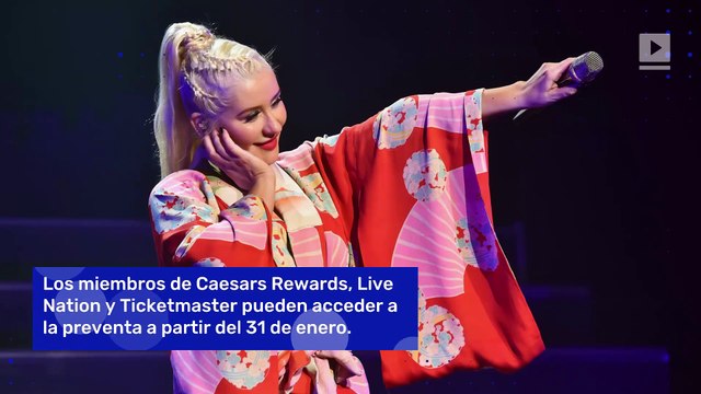 Christina Aguilera anuncia residencia en Las Vegas