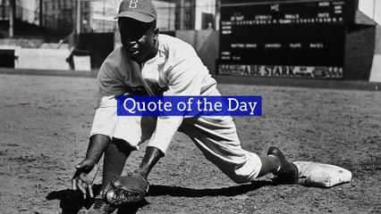 Quote of the Day - Jackie Robinson