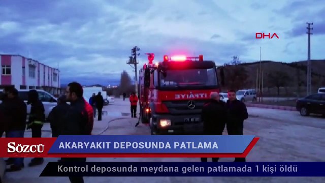 Akaryakıt kontrol deposunda patlama