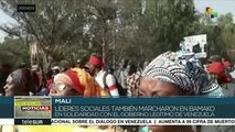 Líderes sociales marchan en Mali en apoyo al presidente Nicolás Maduro