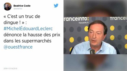 « C’est un truc de dingue ! » : Michel-Édouard Leclerc dénonce la hausse des prix dans les supermarchés.