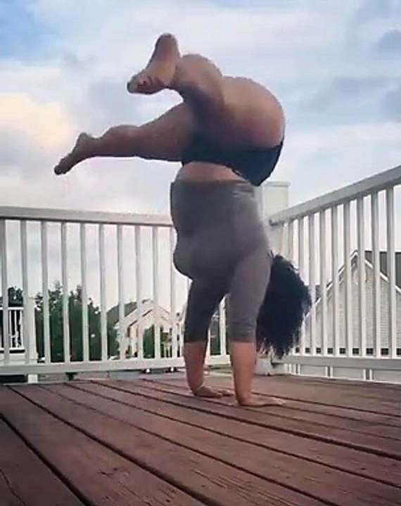 Şişman kadının muhteşem hareketleri