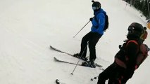 Ski : elle dévale la piste sur le dos et ne s'arrête pas !