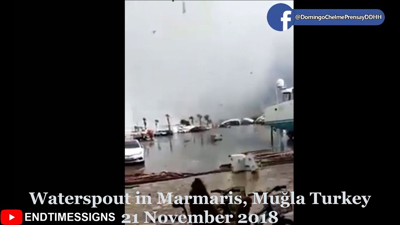 END TIMES SIGNS TORNADO AND WATERSOPUT IN TURKEY,  ITALY
