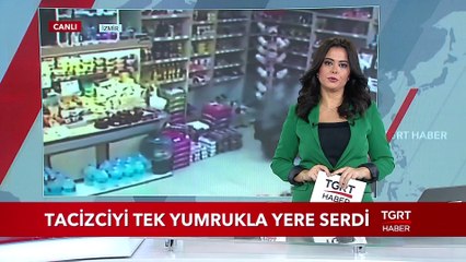 Tacizciyi Tek Yumruklu Yere Serdi