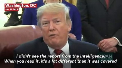 Trump Admits He Didn't Read Intelligence Report After Questioning Its Accuracy