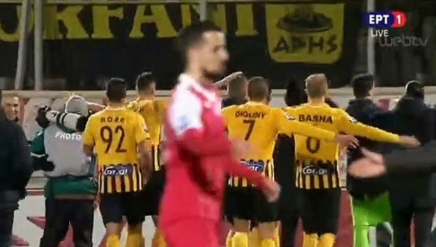 Παίκτες και λαός του Άρη πανηγυρίζουν το διπλό - Ξάνθη 0-1 Άρης 31.01.2019