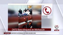 CNTE acuerda quitar bloqueo en las vías de tren en Michoacán