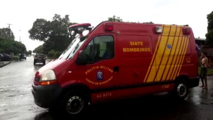 Menino de 13 anos é socorrido pelo Corpo de Bombeiros