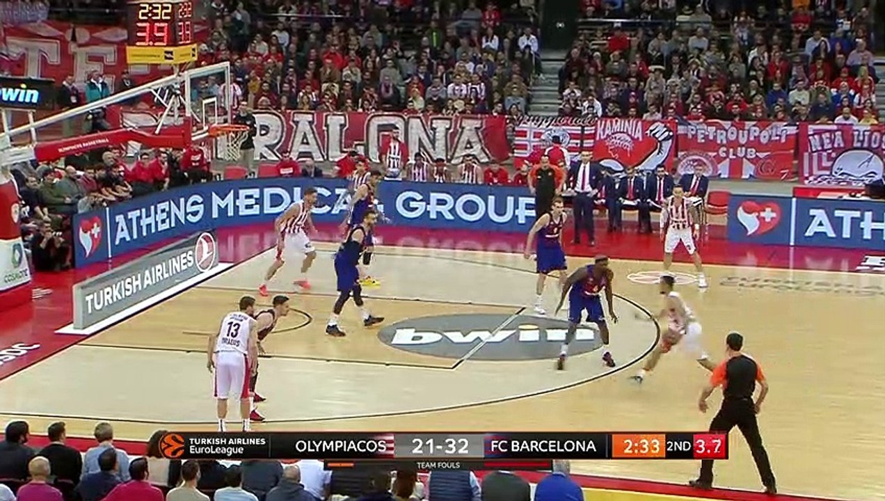 Olympiacos Piraeus - FC Barcelona Lassa Highlights | Turkish Airlines EuroLeague RS Round 21