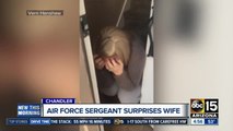 Valley soldier surprises wife at home after seven month deployment