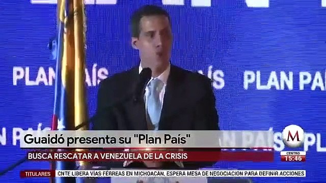 Guaido presenta plan paralelo de gobierno para Venezuela