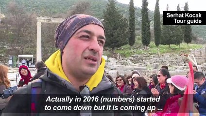 Tourists and guides in Turkey react to surge in tourism numbers