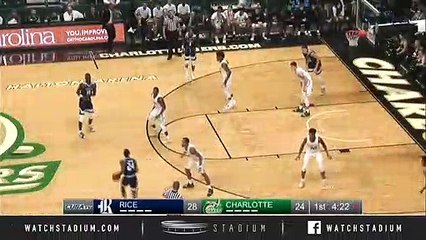 Rice vs. Charlotte Basketball Highlights (2018-19)