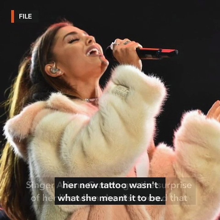 Ariana Grande's '7 rings' tattoo actually reads 'small charcoal grill'