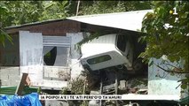 TH : Accident de Vaitavere : camion dégagé et maison à reconstruire