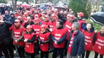 Kadıköy Belediyesi işçilerinden, iş bırakma eylemi - İSTANBUL