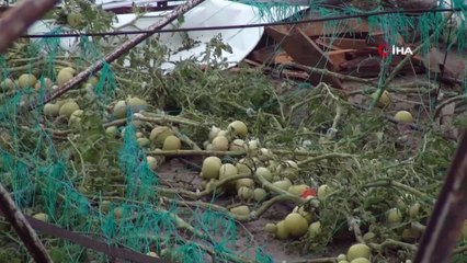 Antalya’da hortumun vurduğu seralarda servet yatıyor