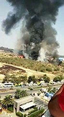 மிராஜ் போர் விமானம் விழுந்து நொறுங்கியது-வீடியோ