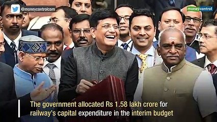 Скачать видео: Budget 2019: Centre allocates Rs 64.5k crore for Railways for 2019-20, up by 17.24%