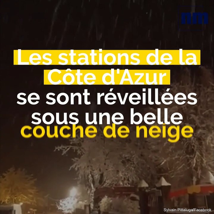 Les stations de la Côte d'Azur se sont réveillées sous une belle couche de neige fraîche