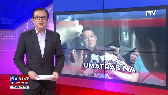 Roque, umatras sa kandidatura, bunsod ng health condition