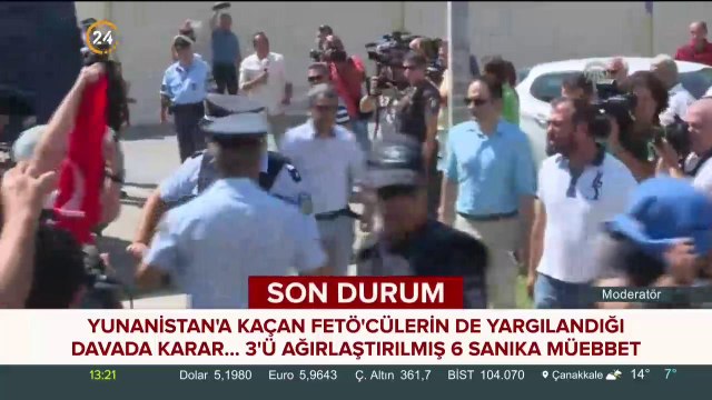 Yunanistan'a kaçan 8 FETÖ'cü için karar
