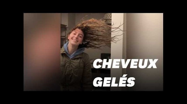 Avec le froid extrême aux États-Unis, mieux vaut ne pas sortir les cheveux mouillés. La preuve