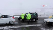 Kayseri-Malatya Yolu Yoğun Kar ve Tipi Nedeniyle Ulaşıma Kapatıldı