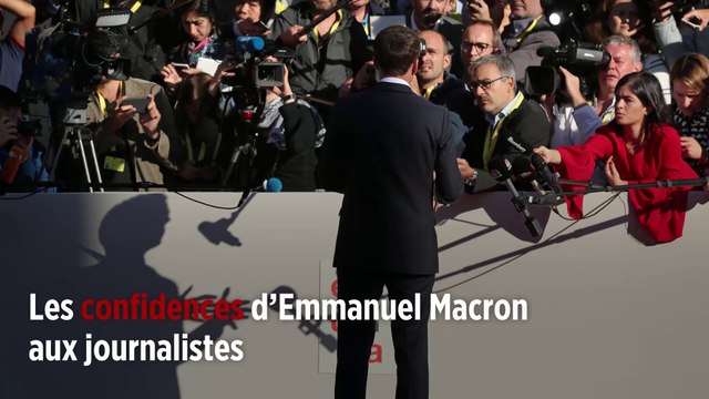 Les confidences d'Emmanuel Macron aux journalistes