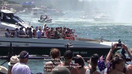 Australia Day 2019 1-4 ,   Sydney harbour, Circular Quay, Sydney Opera House Forecourt, King Wharf @ Darling Harbour, 26 Jan 2019.