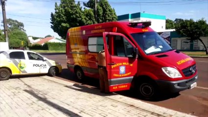 Homem ferido é socorrido no Bairro Cancelli