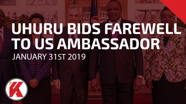 President Kenyatta Bids Farewell to Outgoing US Ambassador, Robert Godec