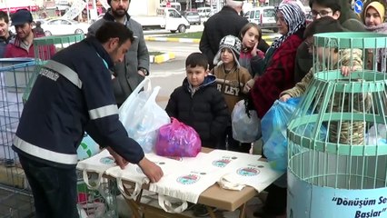 Pet şişe getirenlere bez torba - TOKAT