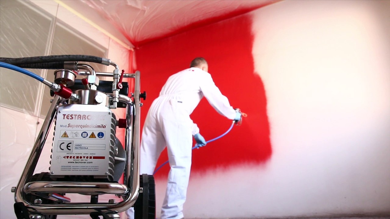 Pompa Airless TECNOVER mod. TR15000F per pitture al quarzo, stucchi e prodotti viscosi