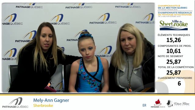 Championnats B de la section Québec - Patinage Canada 2019 / Pré-Juvénile moins de 11 ans Dames Finale_Juvénile moins de 14 ans Dames Gr.4