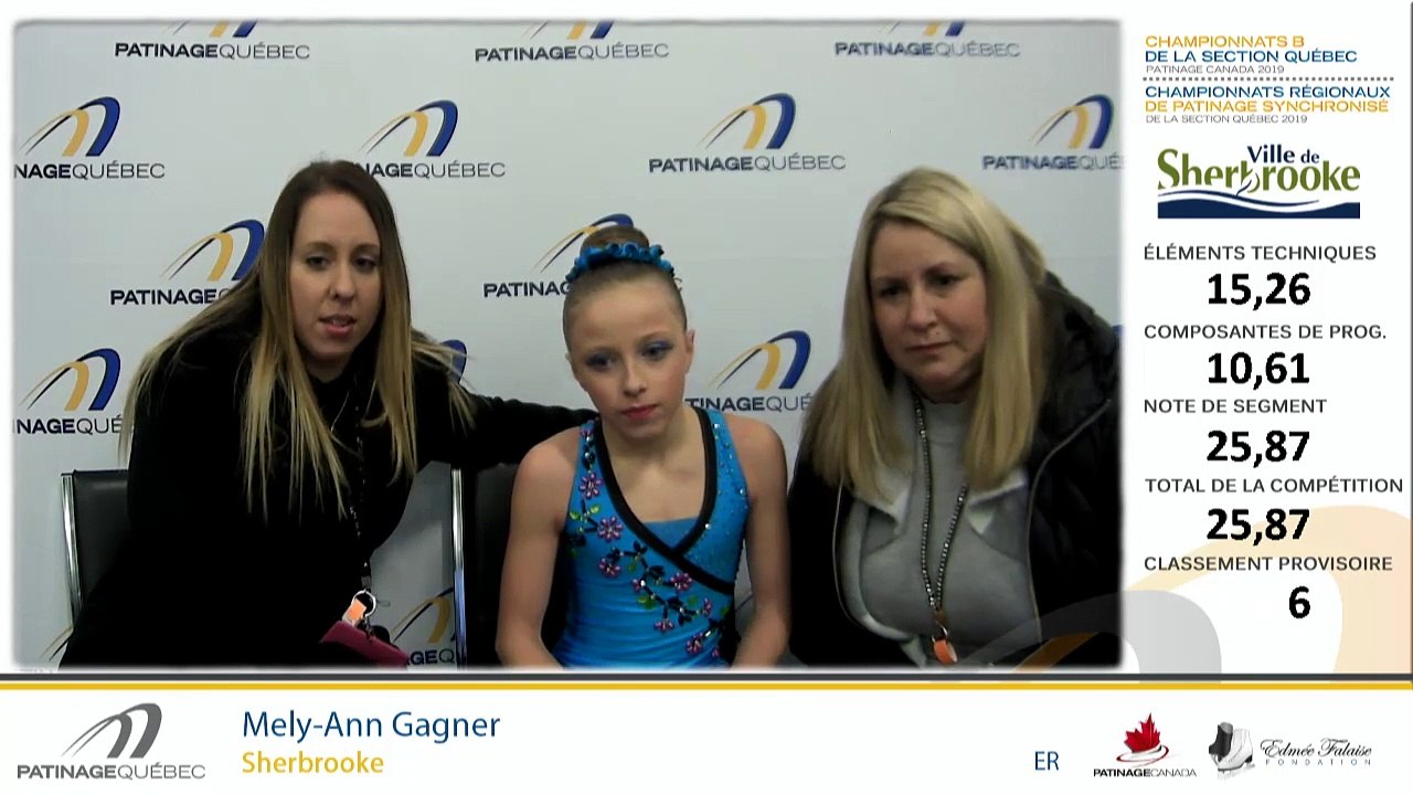 Championnats B de la section Québec - Patinage Canada 2019 / Pré-Juvénile moins de 11 ans Dames Finale_Juvénile moins de 14 ans Dames Gr.4