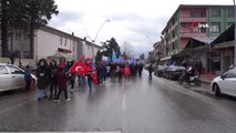 Akyazı'da 'Doğu Türkistan' İçin Yürüyüş Düzenlendi