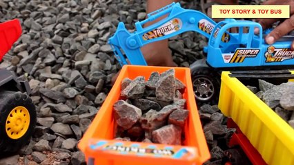 driving toy trucks for children - Play and Review with toy trucks