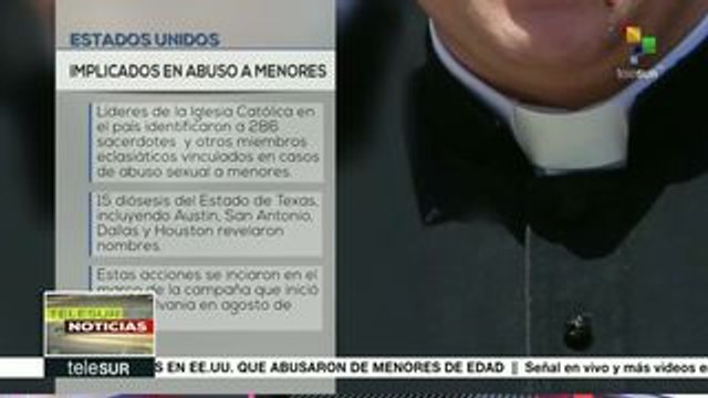 EEUU: unos 286 sacerdotes, implicados en casos de pederastia