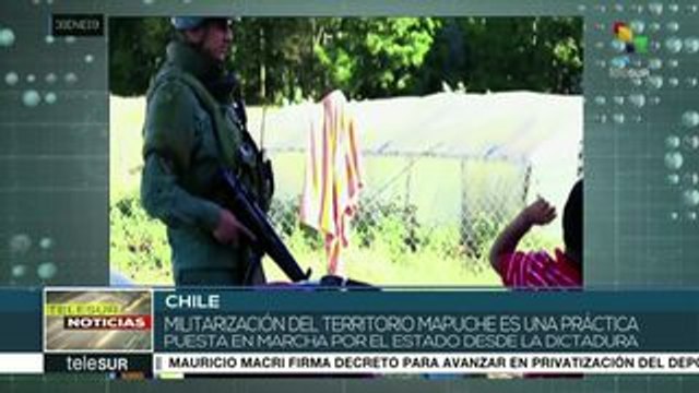 Niños de comunidades mapuches sufren la represión del Estado chileno
