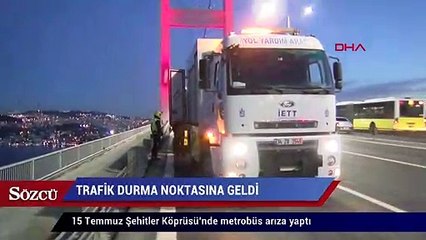 Télécharger la video: 15 Temmuz Şehitler Köprüsü’nde metrobüs arıza yaptı