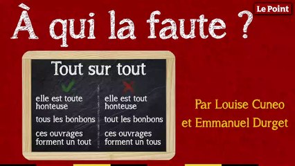 À qui la faute ? #2 : Tout sur "tout"