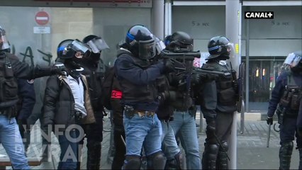 Le Conseil d'État valide l'usage des LBD par les policiers - L'info du vrai du 01/02 - CANAL+