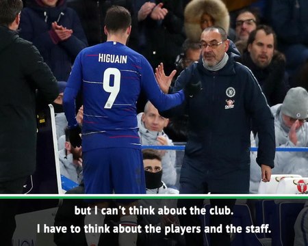 I didn't attack the players - Sarri
